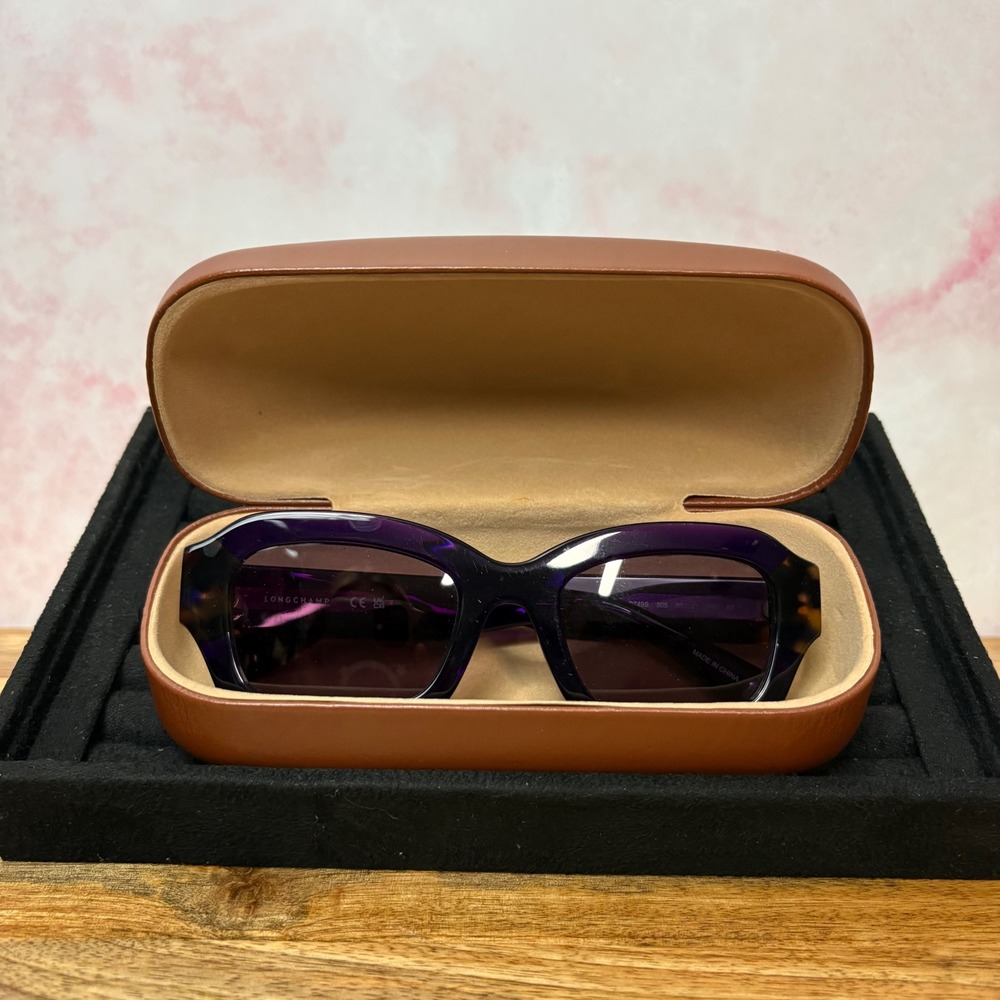Longchamp LO749S 505 full-rim Purple/Havana frame
